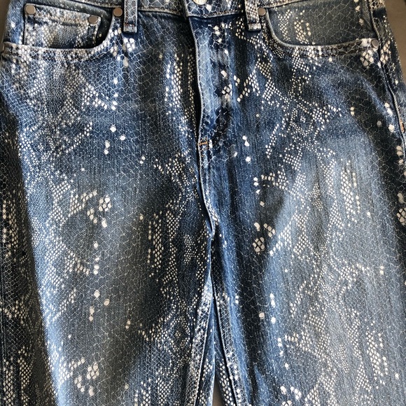 Rag & Bone Nina High Rise Jeans Python 26 - Picture 4 of 8